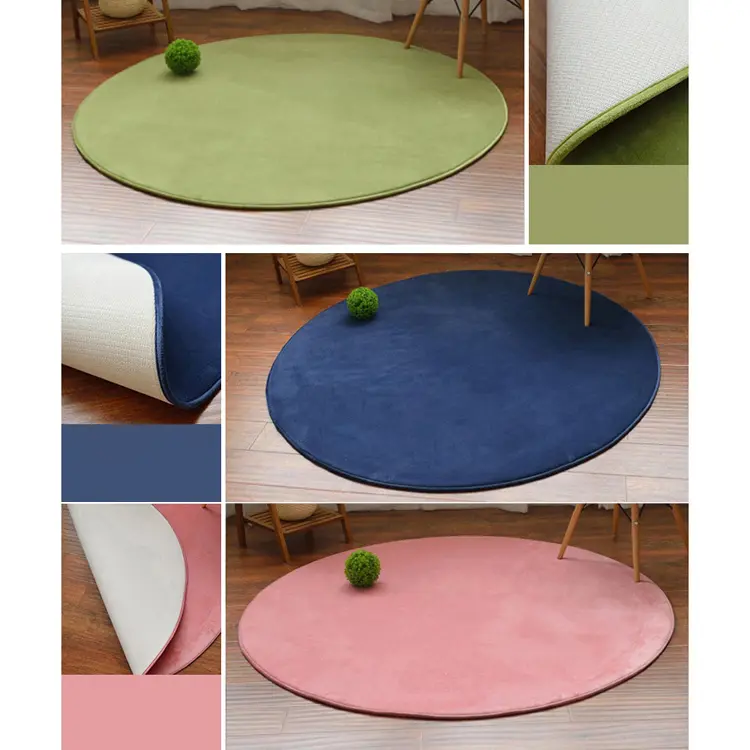 Kutyaszőnyeg kör alakú rózsaszín színben S méret (ST-269)