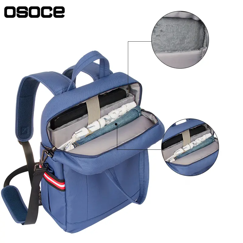 OSOCE 15.6'' laptop hátizsák, hátitáska szürke színben vízálló (S24-GREY)
