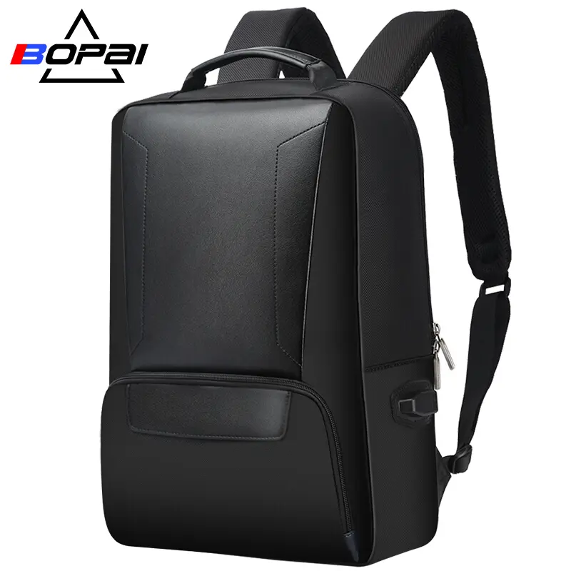 BOPAI 15.6'' USB-s laptop hátizsák, hátitáska fekete (751-007101)
