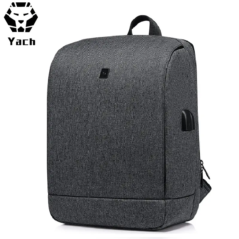 YACH 15.6'' USB-s laptop hátizsák, hátitáska sötétszürke (2052-DARKGREY)
