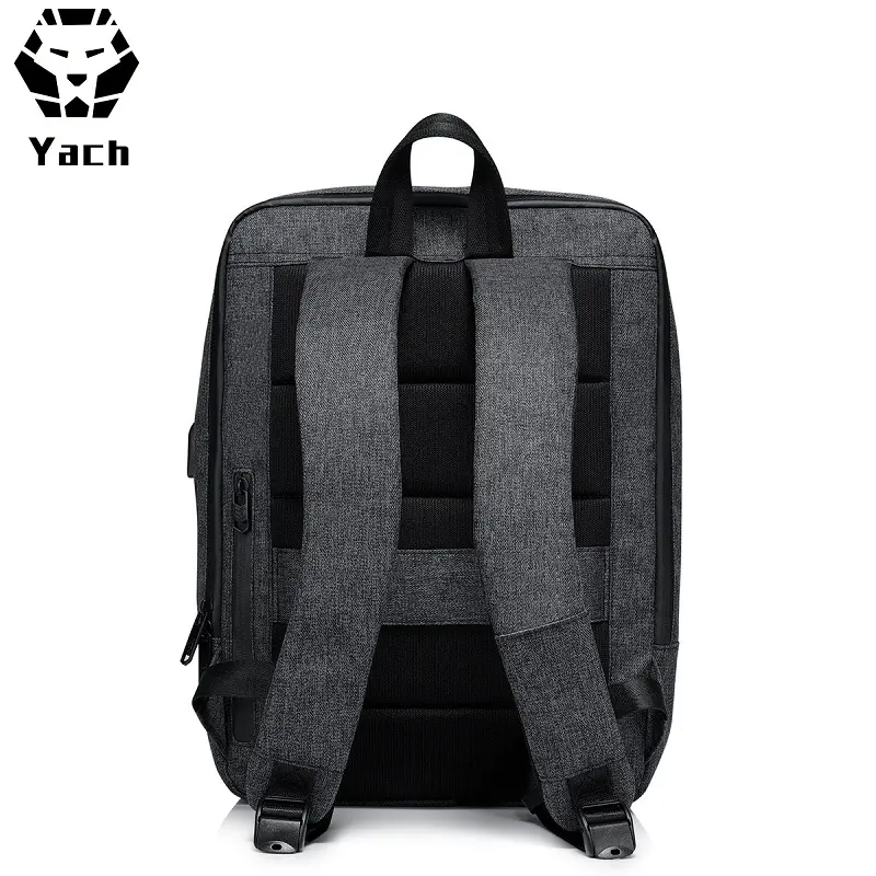 YACH 15.6'' USB-s laptop hátizsák, hátitáska sötétszürke (2052-DARKGREY)