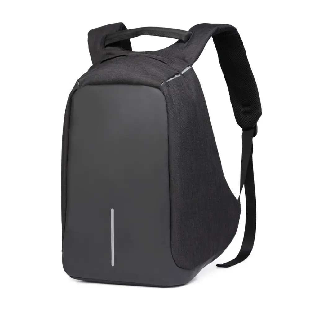YACH 15.6'' USB-s laptop hátizsák, hátitáska fekete (2006)