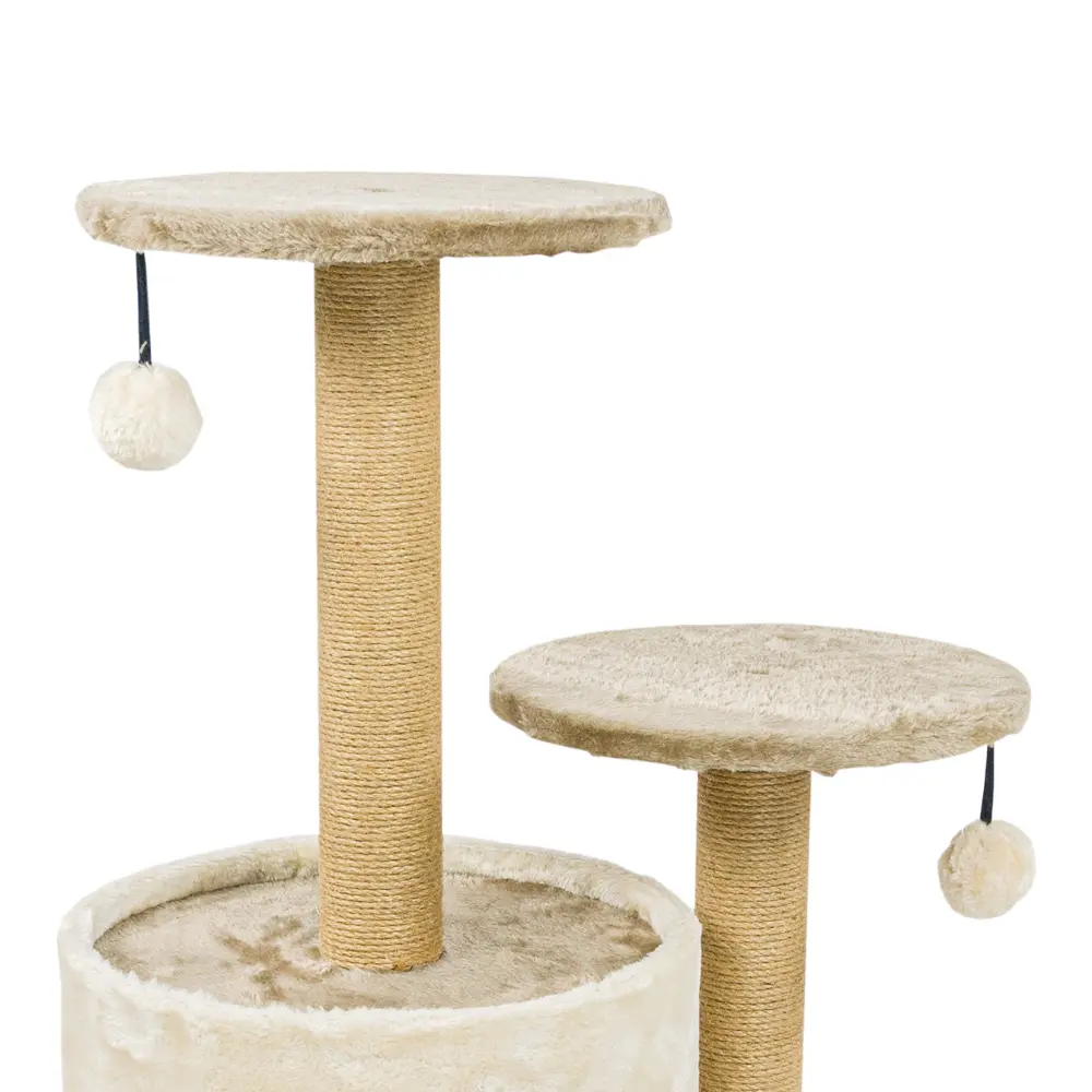 Macskabútor, macskafa többszintes bézs-világosbarna színben 70cm (ST-079-BEIGE-LIGHTBROWN) kaparófa