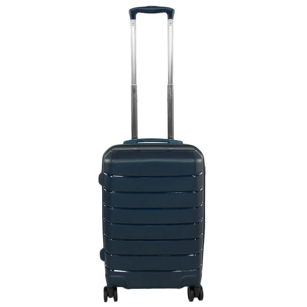 Háromrészes bőrönd, gurulós bőrönd szett 3 darabos (45L, 72L, 105L) indigókék színben (ST-BR-PP01-INDIGO-BLUE) 3 db-os