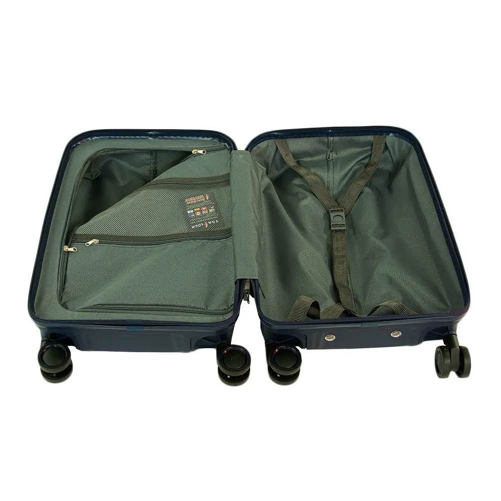 Háromrészes bőrönd, gurulós bőrönd szett 3 darabos (45L, 72L, 105L) kék színben (ST-BR-8601-BLUE) 3 db-os