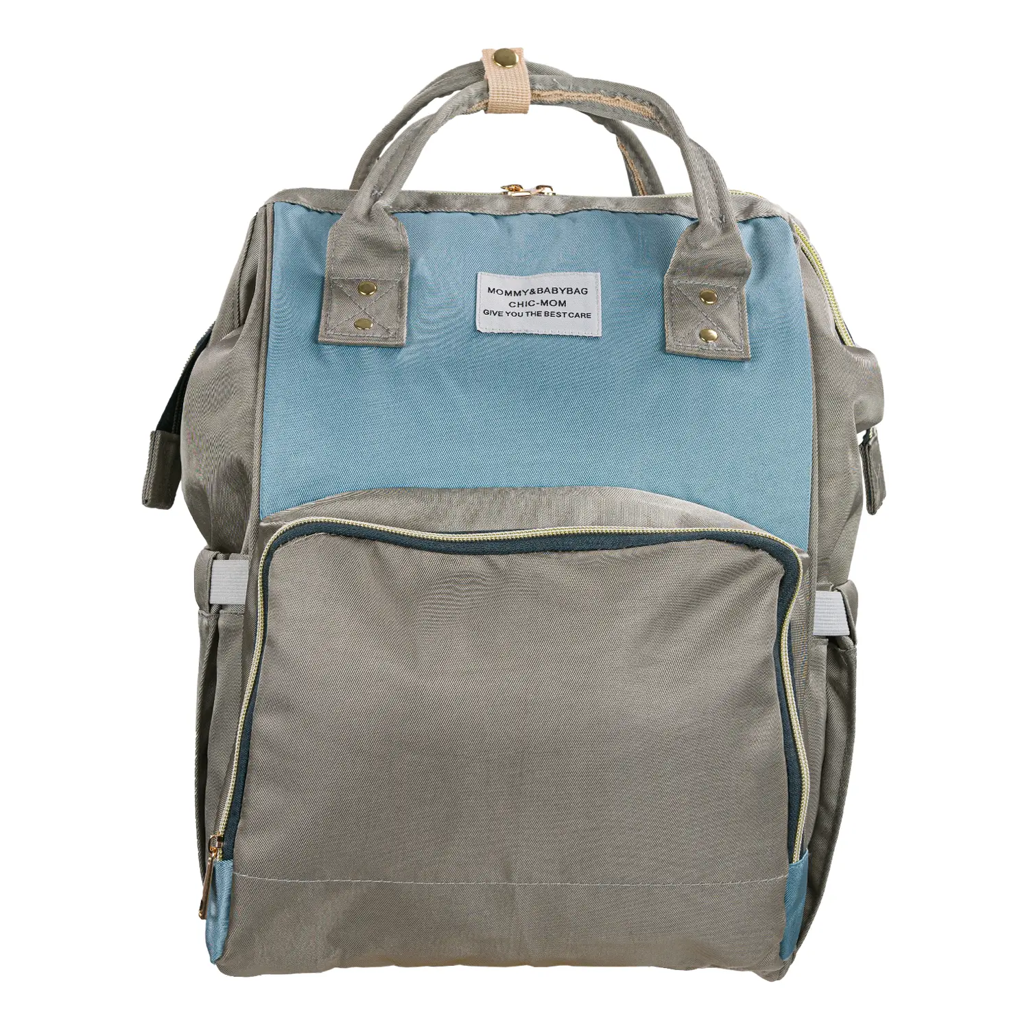 Pelenkázó hátizsák, hátitáska szürke-kék színben (ST-MB-JA1911-118-GRAY-BLUE) pelenkázótáska