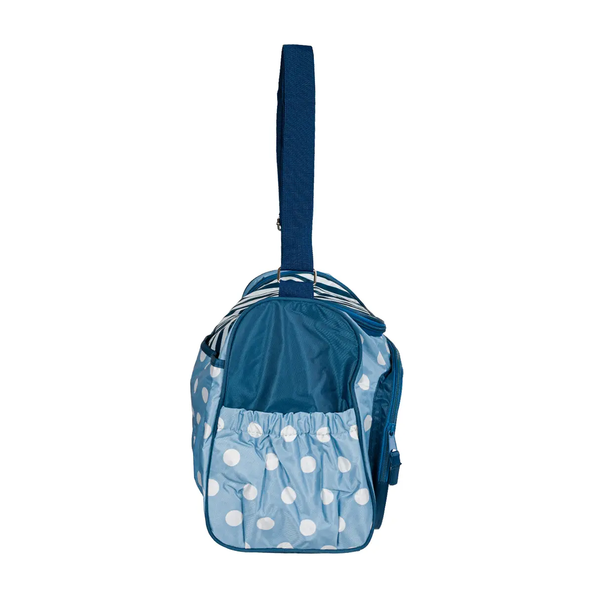 Pelenkázó válltáska, táska kék színben pöttyözött mintával (ST-MB-2160-BLUE) pelenkázótáska