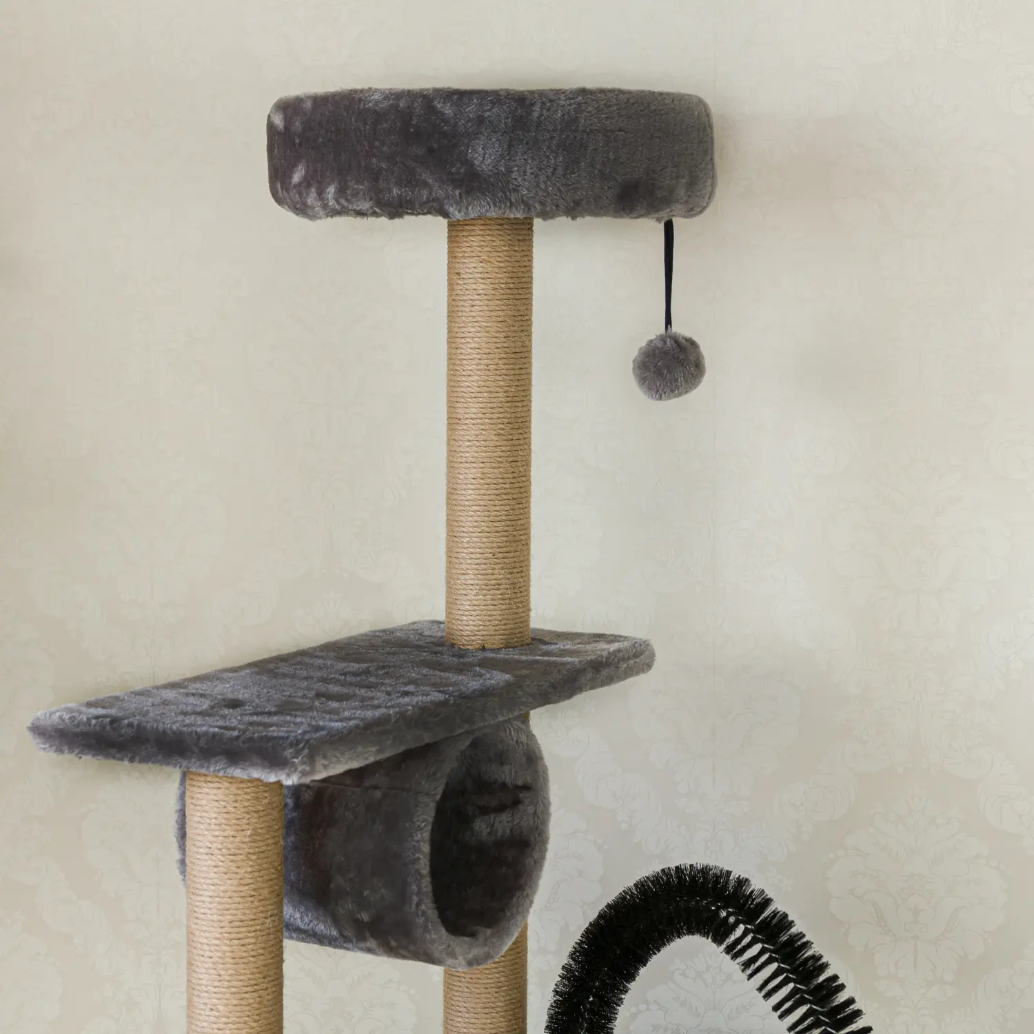 Macskabútor, macskafa négyszintes 160cm (ST011-DARKGREY) kaparófa