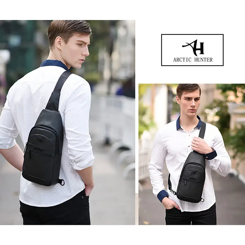 Arctic Hunter egypántos hátizsák, hátitáska, válltáska fekete színben vízálló (XB13001-BLACK)