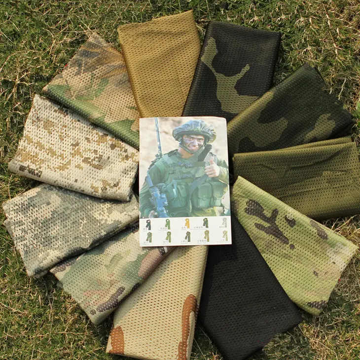 Military, katonai sál terepmintás (military-scarf-cp)