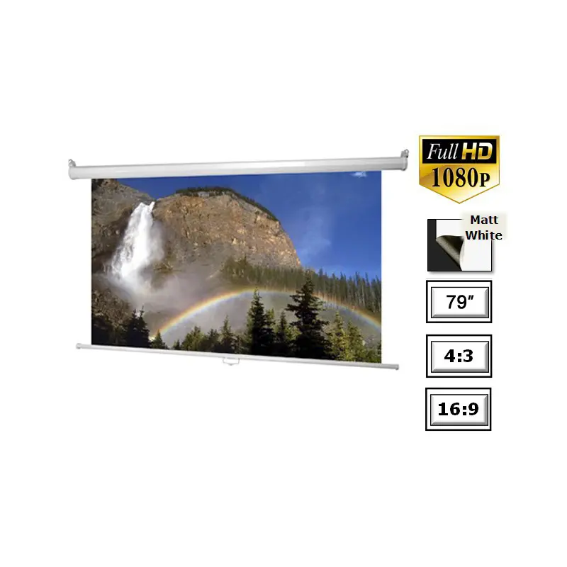 Projektor vászon, vetítővászon falra szerelhető 160x120cm (XEW160X120)
