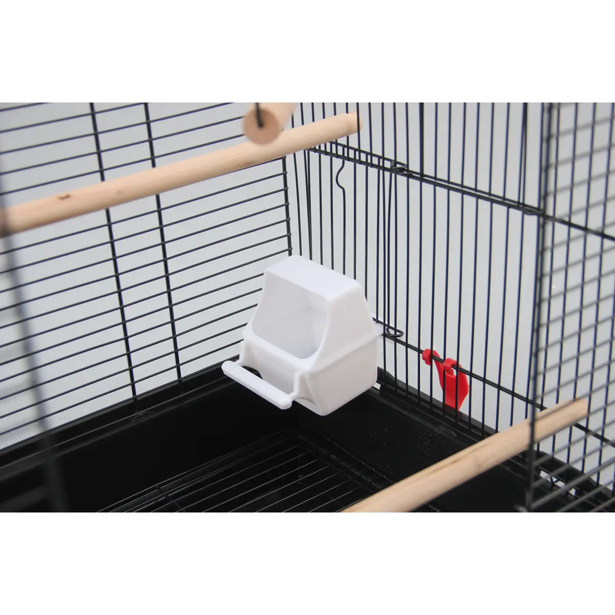 Klietka pre vtáky v bielej farbe (BIRD-CAGE-3002-WHITE)