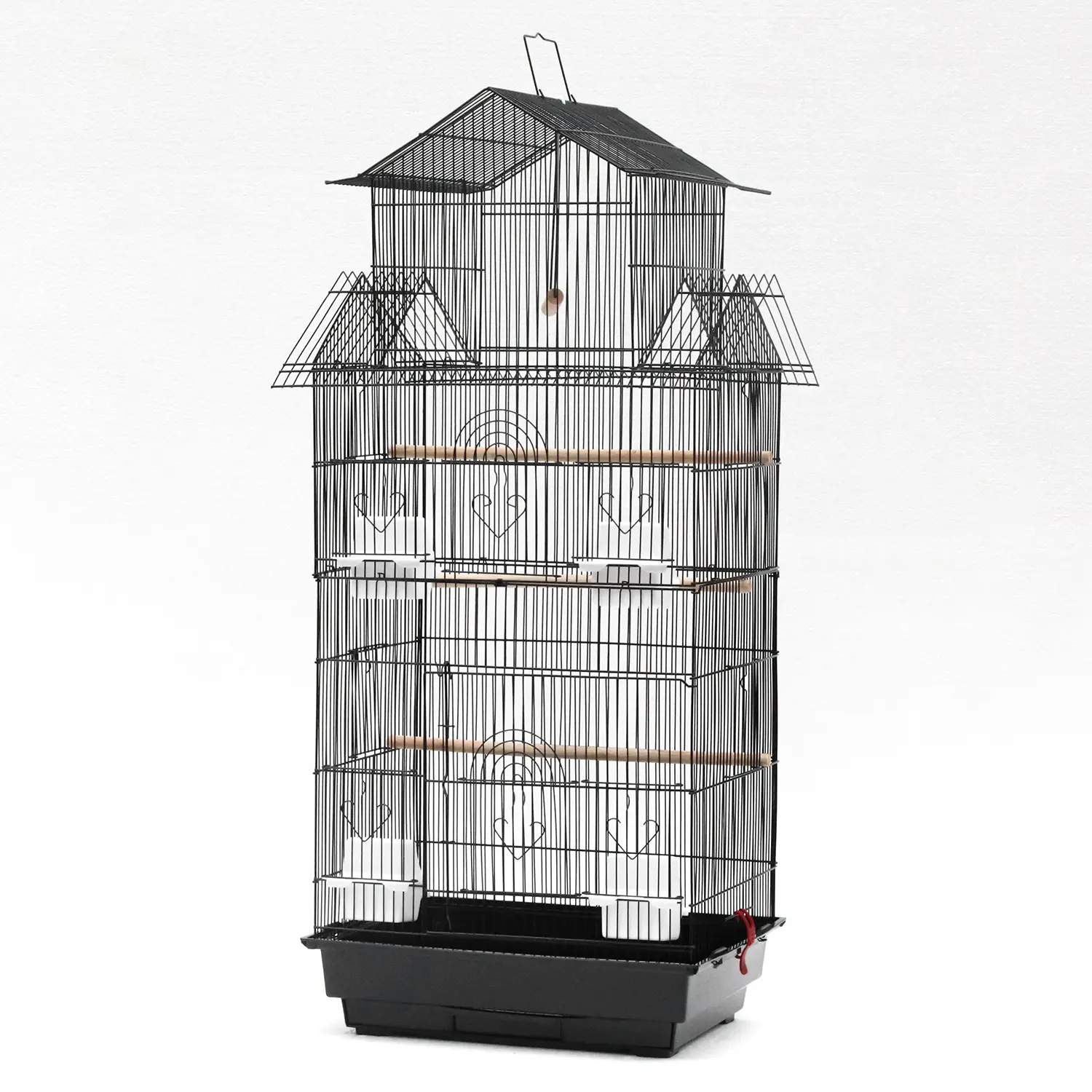 Madár kalitka fekete színben (BIRD-CAGE-3018)