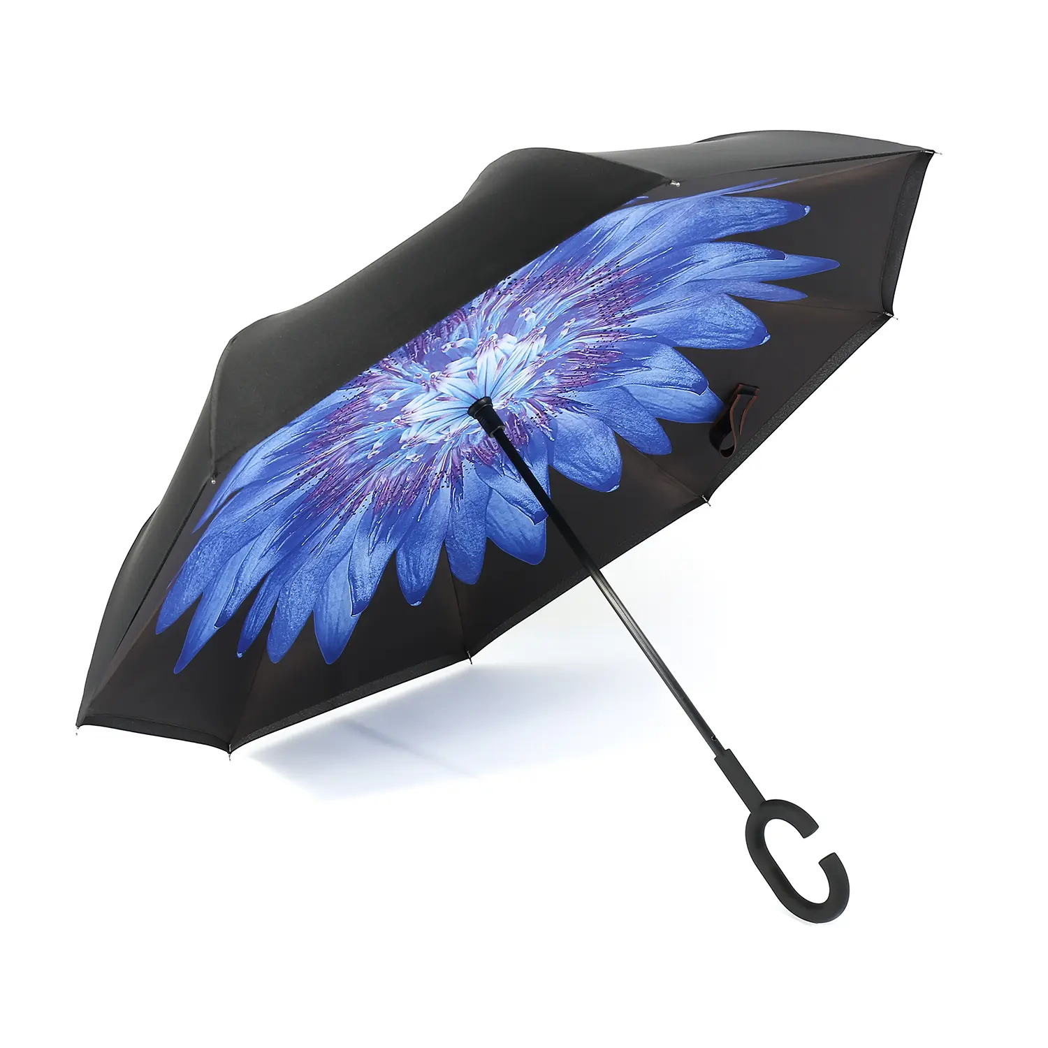 C nyakú virág mintájú esernyő (UMB-A2)