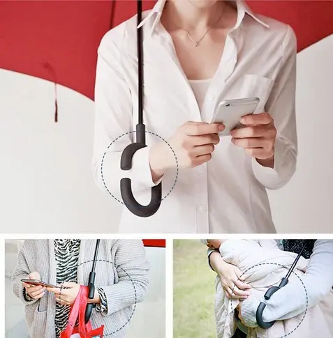 C nyakú esőcsepp mintájú esernyő (UMB-A4)