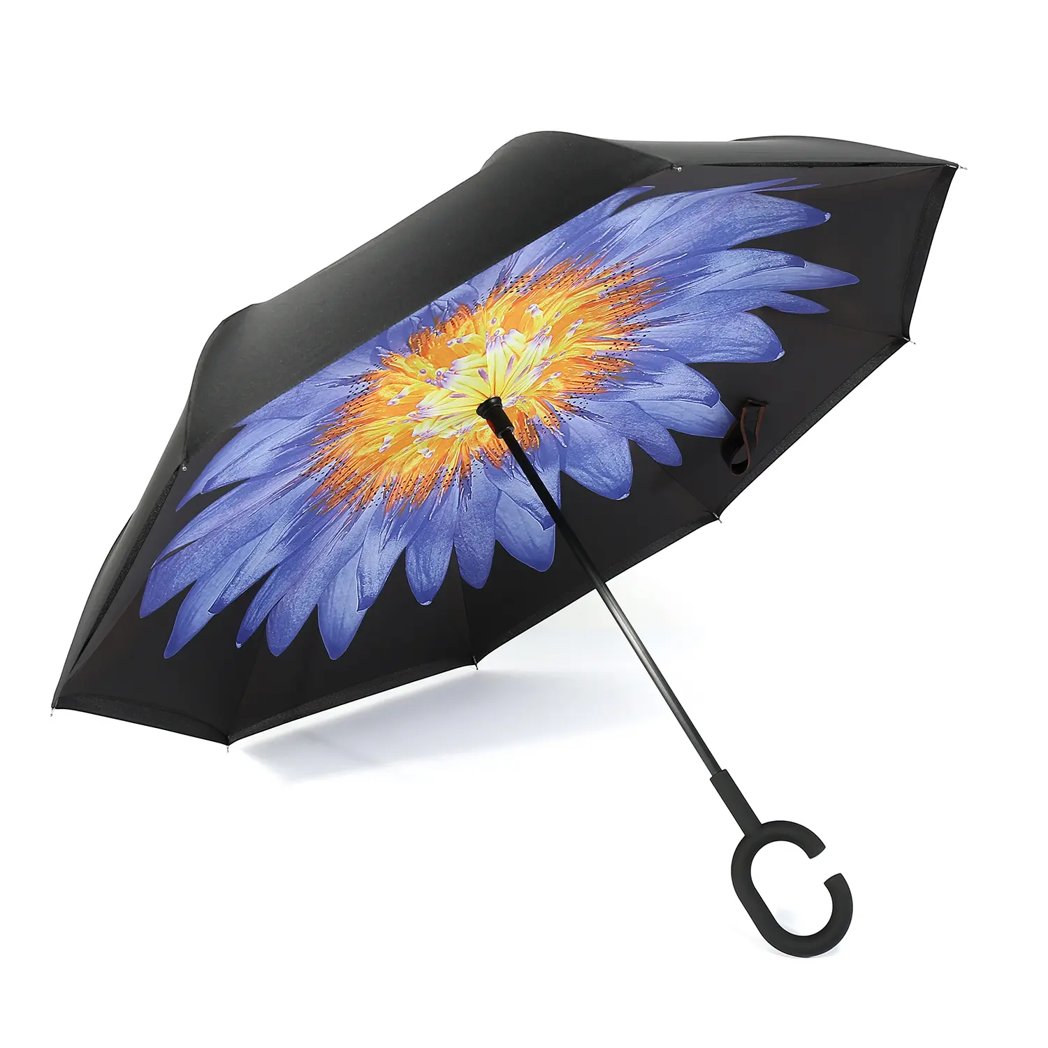 C nyakú virág mintájú esernyő (UMB-B3)