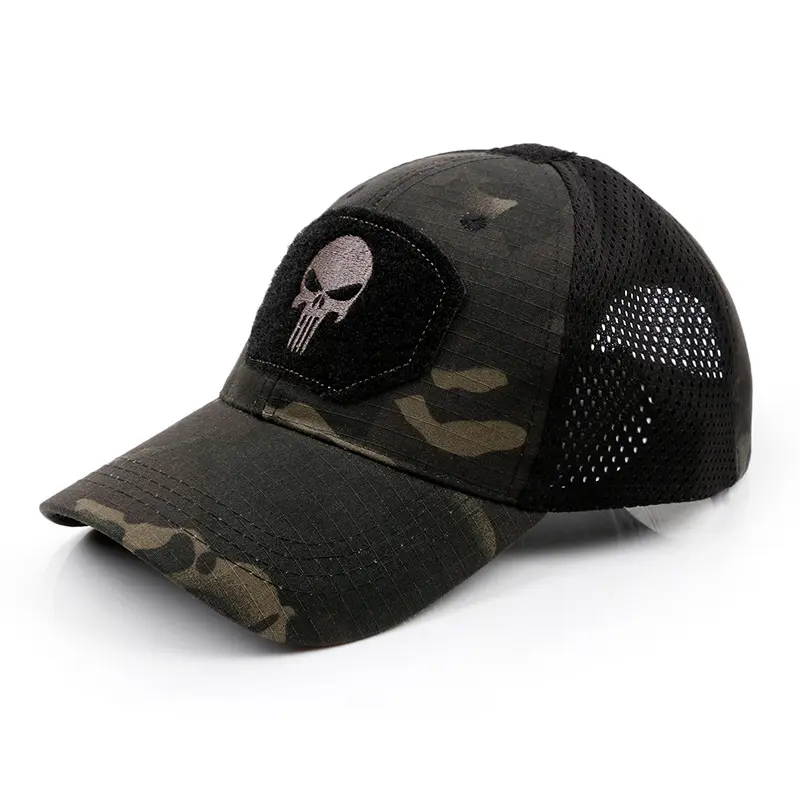 Military, katonai baseball sapka terepmintás (MBC-BLACK-CAMOUFLAGE)