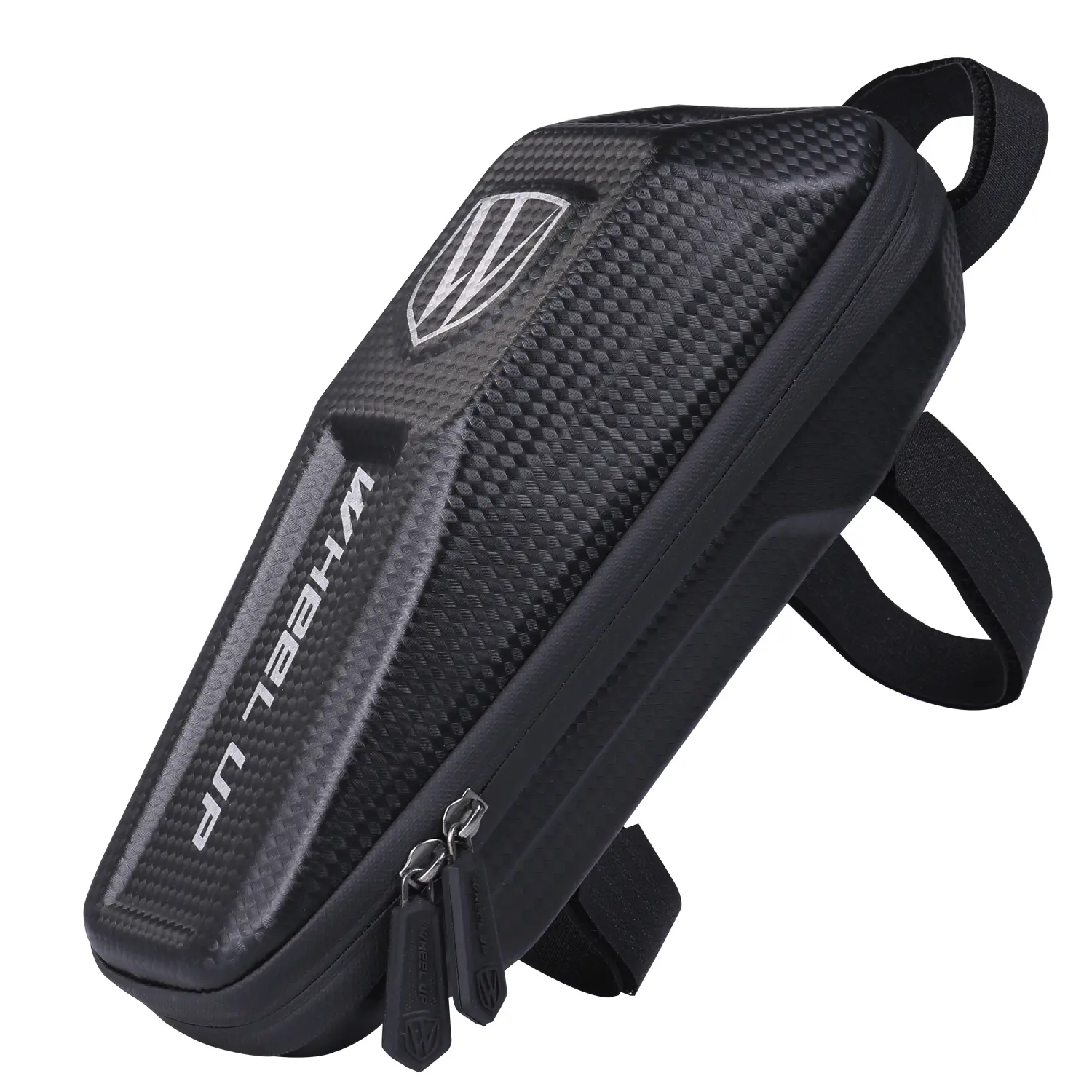 Kerékpárra szerelhető merevített biciklis telefontartó, táska vízálló fekete (B40-BLACK)