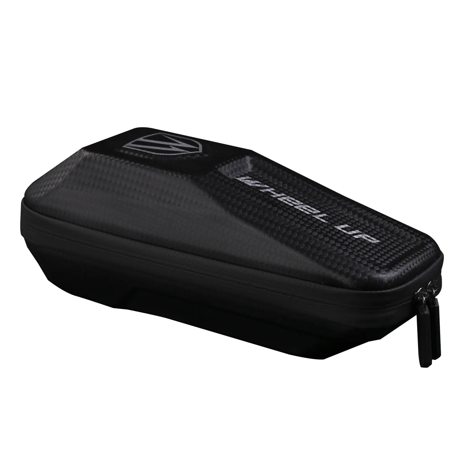 Kerékpárra szerelhető merevített biciklis telefontartó, táska vízálló fekete (B40-BLACK)