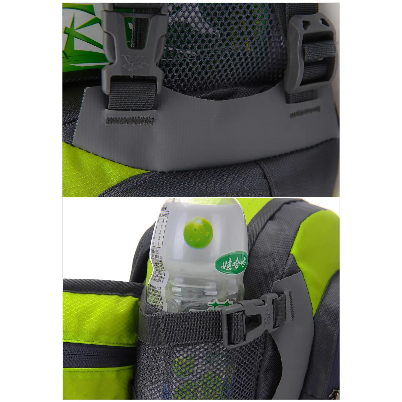 Övtáska, deréktáska sportoláshoz kulacstartóval, vállpánttal zöld (332-GREEN)