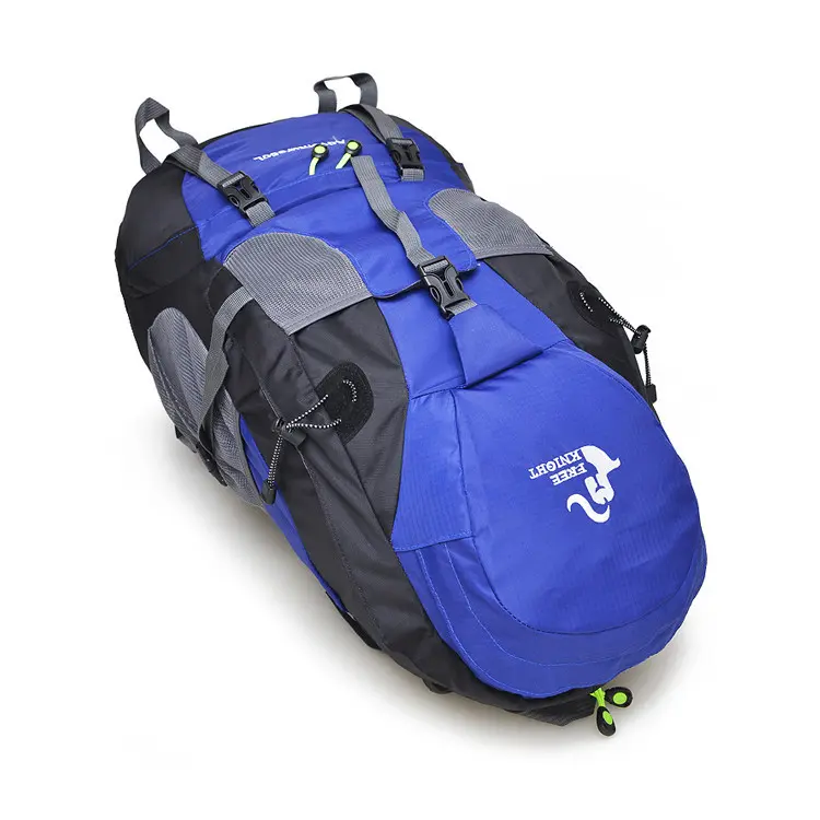 Túrahátizsák, kiránduló hátizsák, táska 50L kék (FK0396-BLUE)