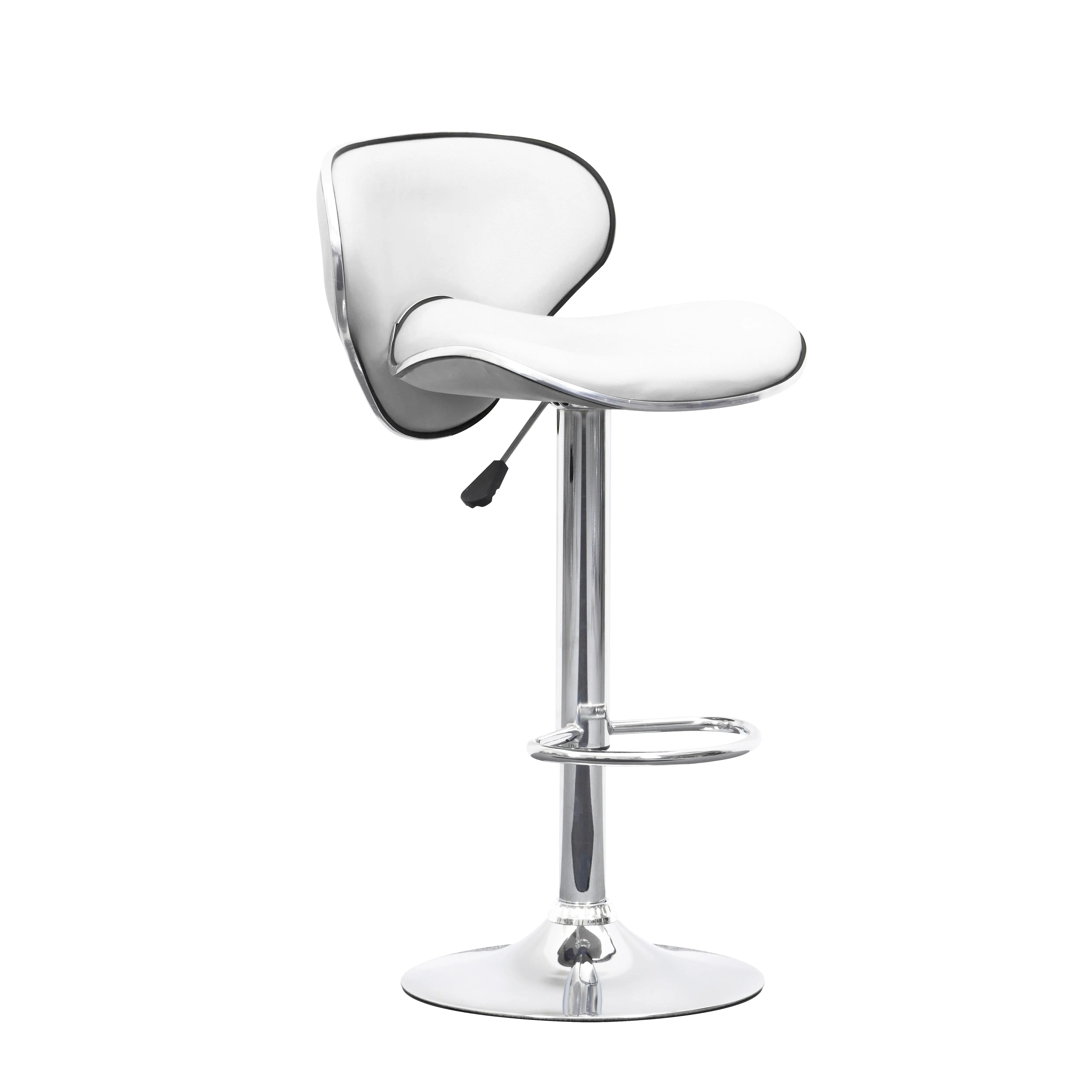 2 db bárszék háttámlával fehér (SHELL-WHITE)