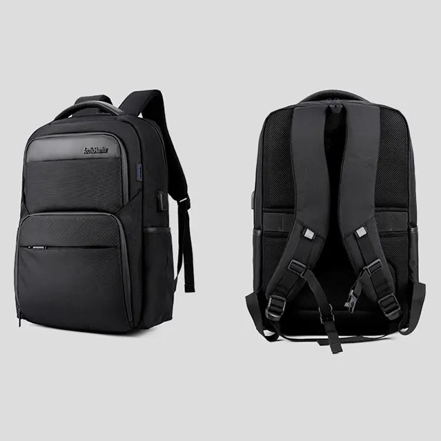 Arctic Hunter 15.6'' USB-s laptop hátizsák, hátitáska fekete színben vízálló (B00113C-BLACK)