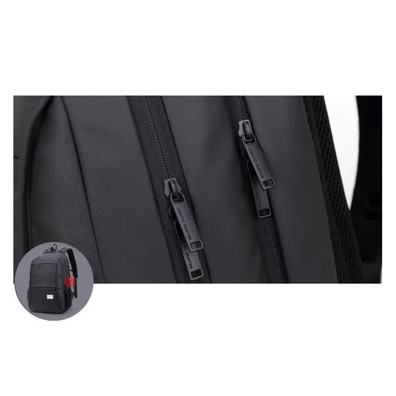 Arctic Hunter 15.6'' laptop hátizsák, hátitáska fekete színben vízálló (20005-BLACK)
