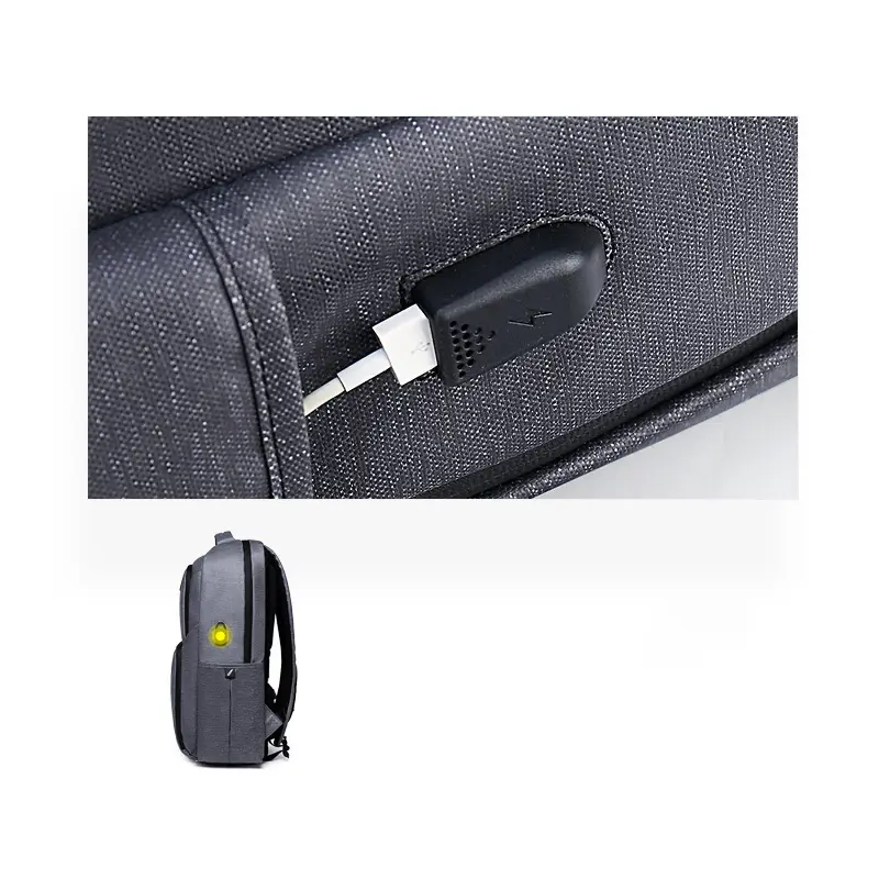 Arctic Hunter 17'' USB-s laptop hátizsák, hátitáska sötétszürke színben vízálló (B00266-DARK-GREY)