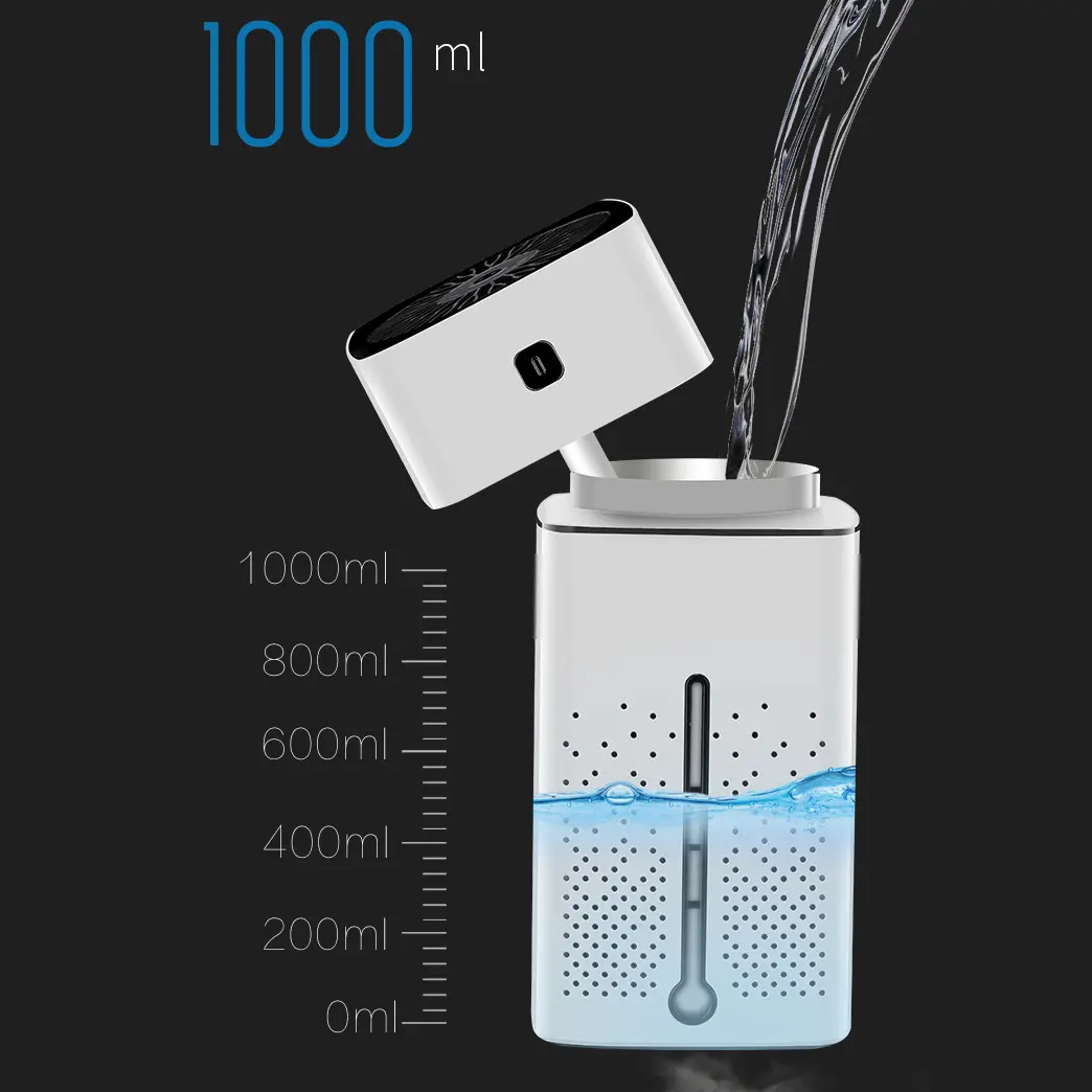Párásító készülék 1L fekete színben USB-s (KS-600-BLACK) ultrahangos