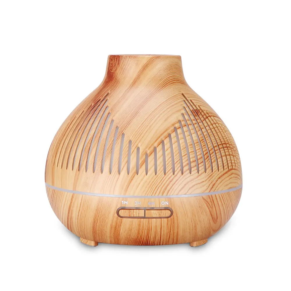 Párásító, aroma diffúzor készülék 400ml világosbarna színben (YX-134-LIGHT-WOOD) ultrahangos