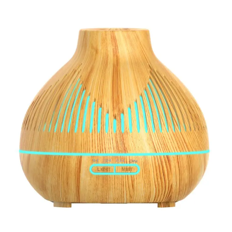 Párásító, aroma diffúzor készülék 400ml világosbarna színben (YX-134-LIGHT-WOOD) ultrahangos