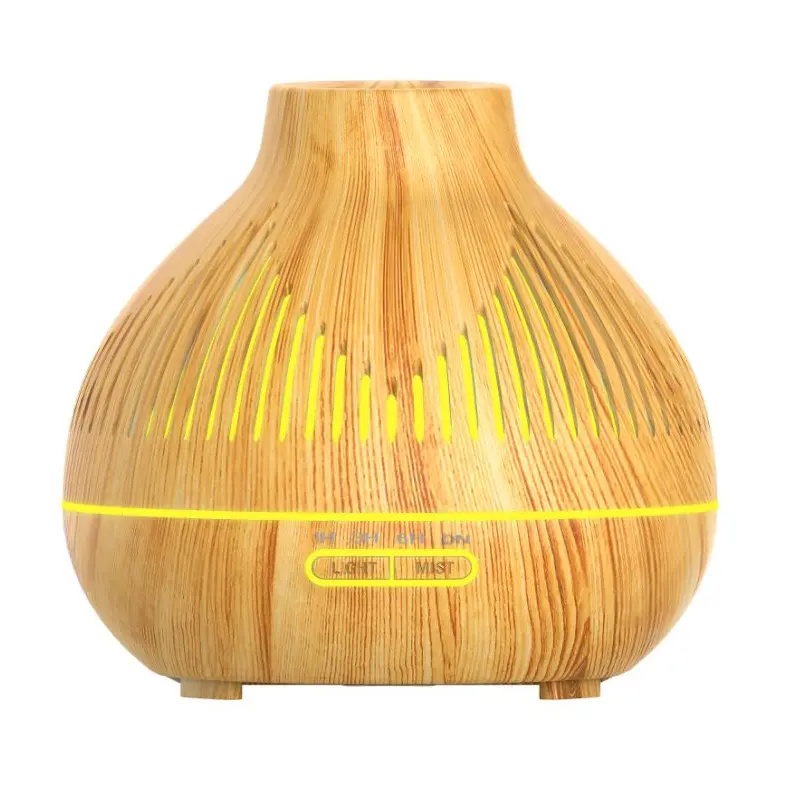 Párásító, aroma diffúzor készülék 400ml világosbarna színben (YX-134-LIGHT-WOOD) ultrahangos