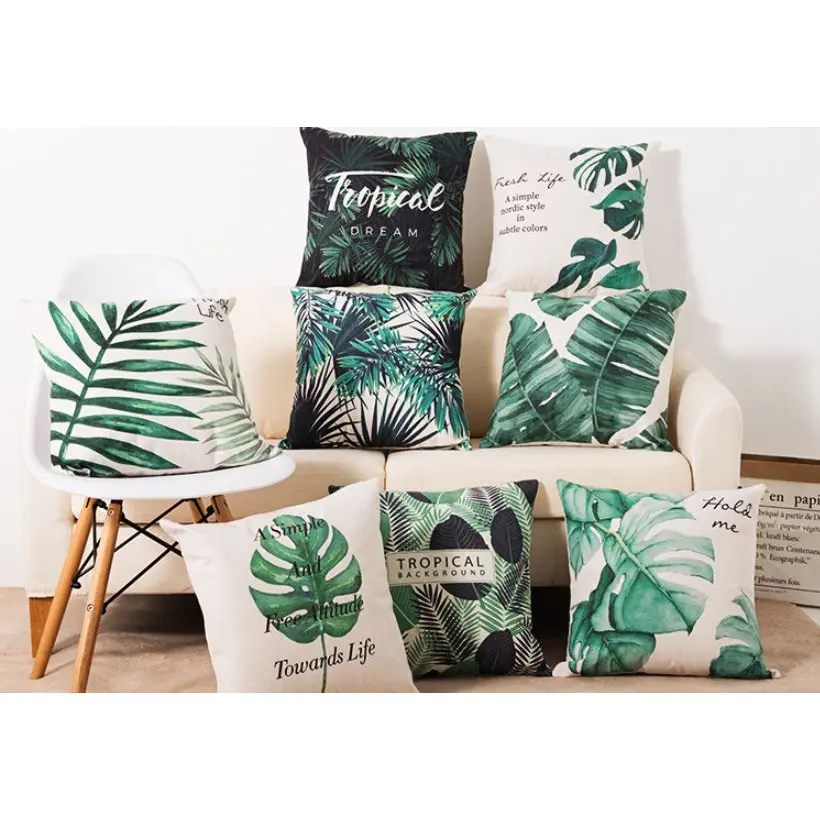 Díszpárna mintás huzattal tropical 50x50cm (BZ020-50)