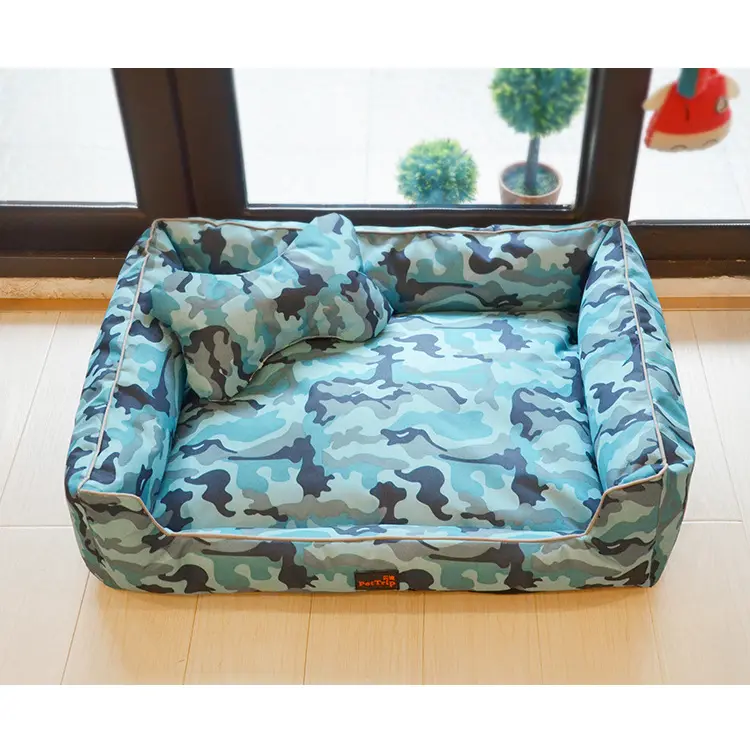 Kutyafekhely, kutyaágy kék terepmintás S méret (PT-004-BLUE-CAMO-S)