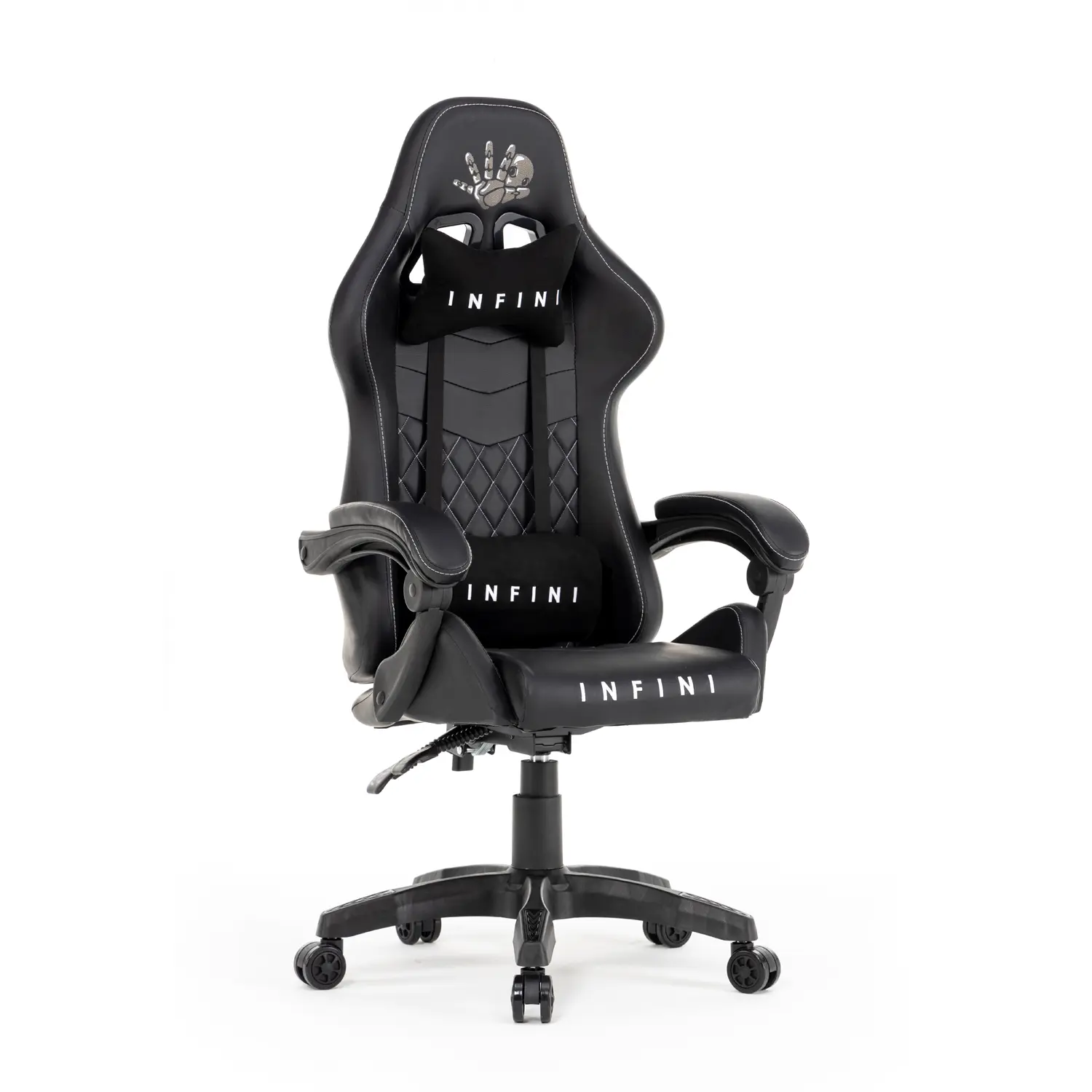 Gamer szék, forgószék fekete (INFINI-FIVE-BLACK)