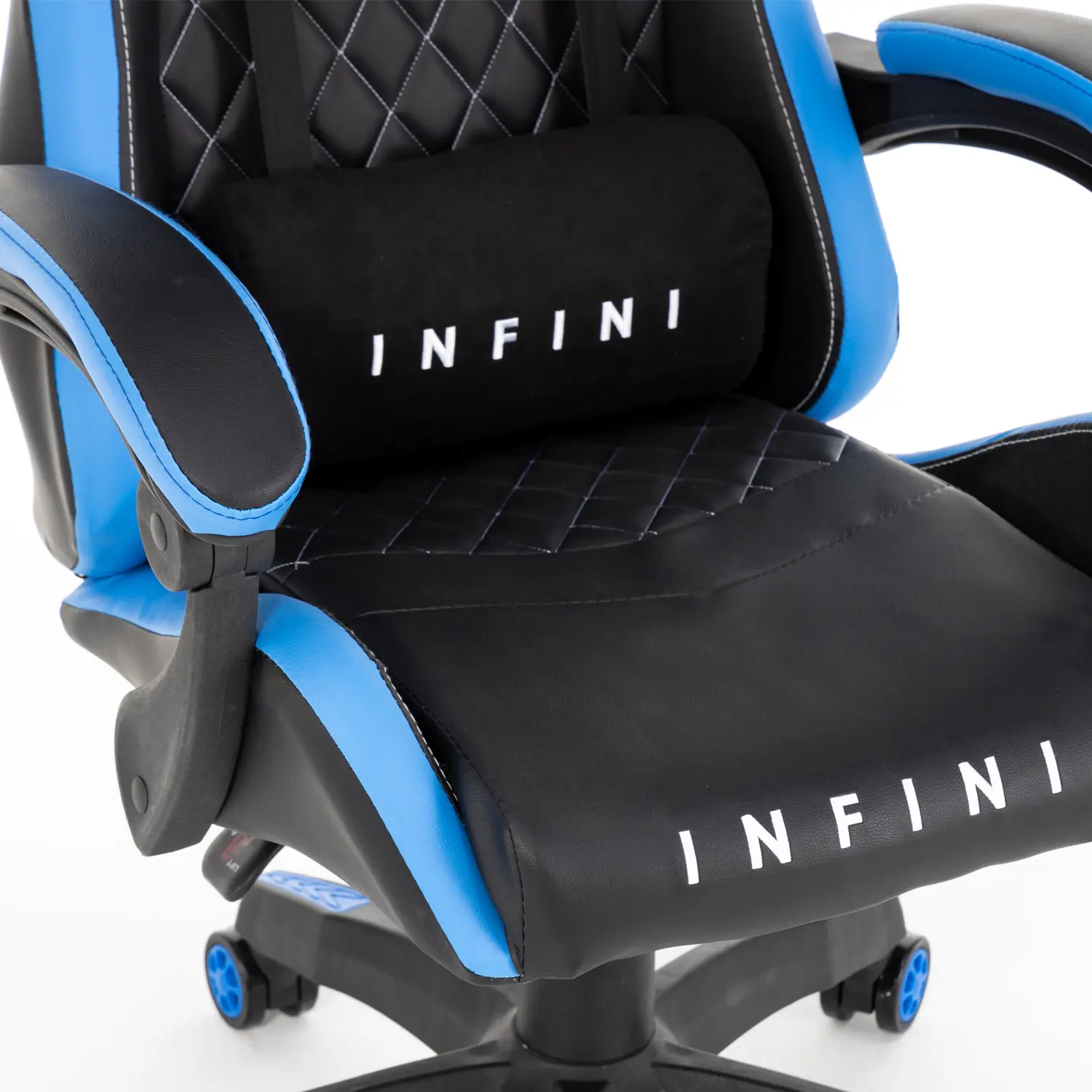 Gamer szék, forgószék fekete-kék (INFINI-FIVE-BLACK-BLUE)