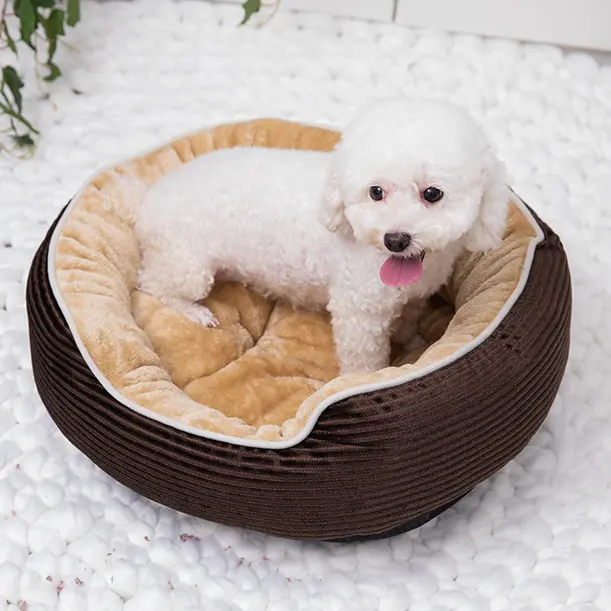 Kutyafekhely, kutyaágy kávébarna DG-002-M (pet-bed-coffee-50x48x18)