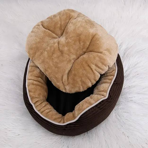 Kutyafekhely, kutyaágy kávébarna DG-002-M (pet-bed-coffee-50x48x18)