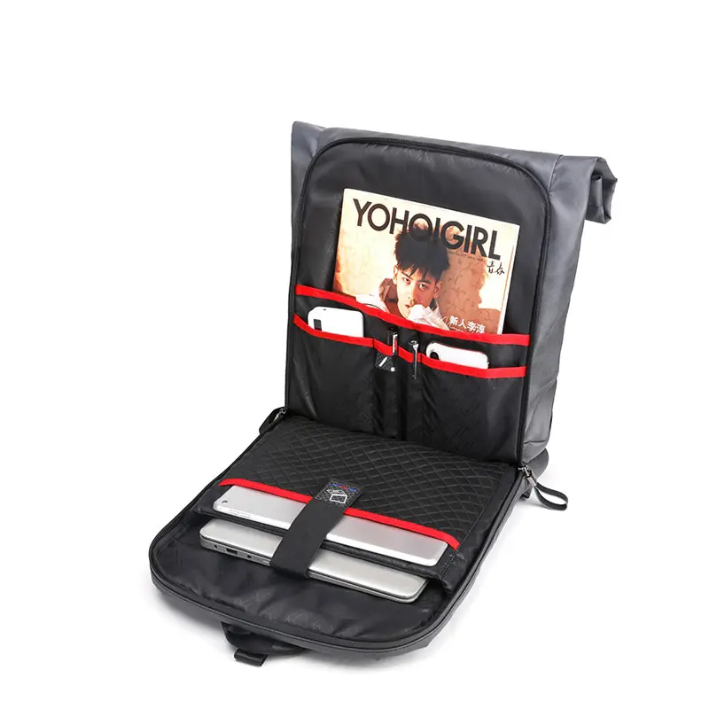 Arctic Hunter 15.6'' USB-s laptop hátizsák, hátitáska szürke színben vízálló (B00283-GREY)