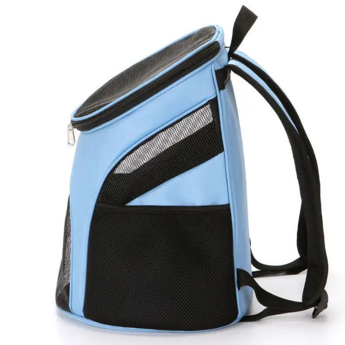 Kisállat hordozó táska, kutya, macska hátizsák kék (SYKJ201009-BLUE)