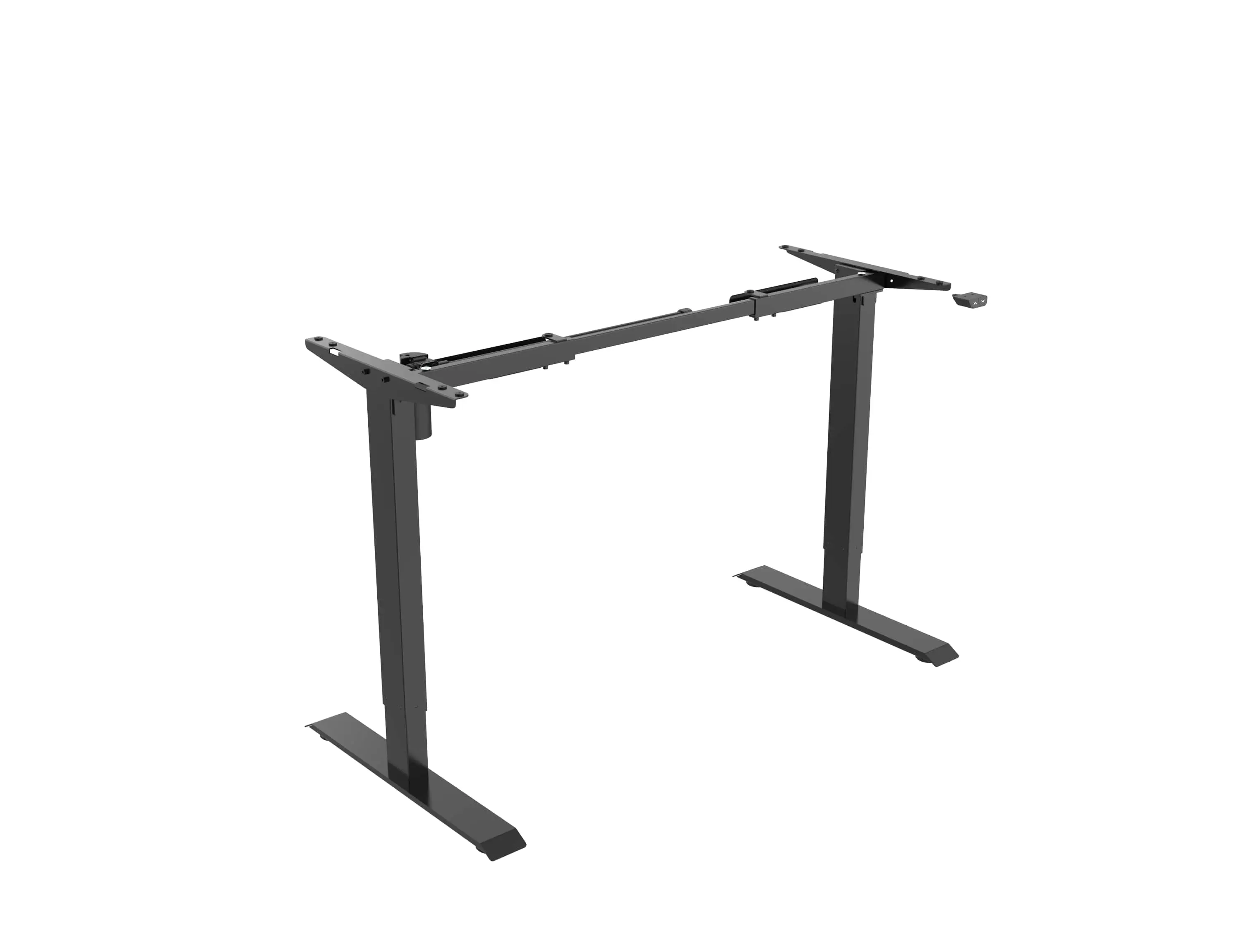 Elektromosan állítható magasságú íróasztal fekete láb, fekete lap 140x70cm (ET114E-N-BLACK/BLACK)