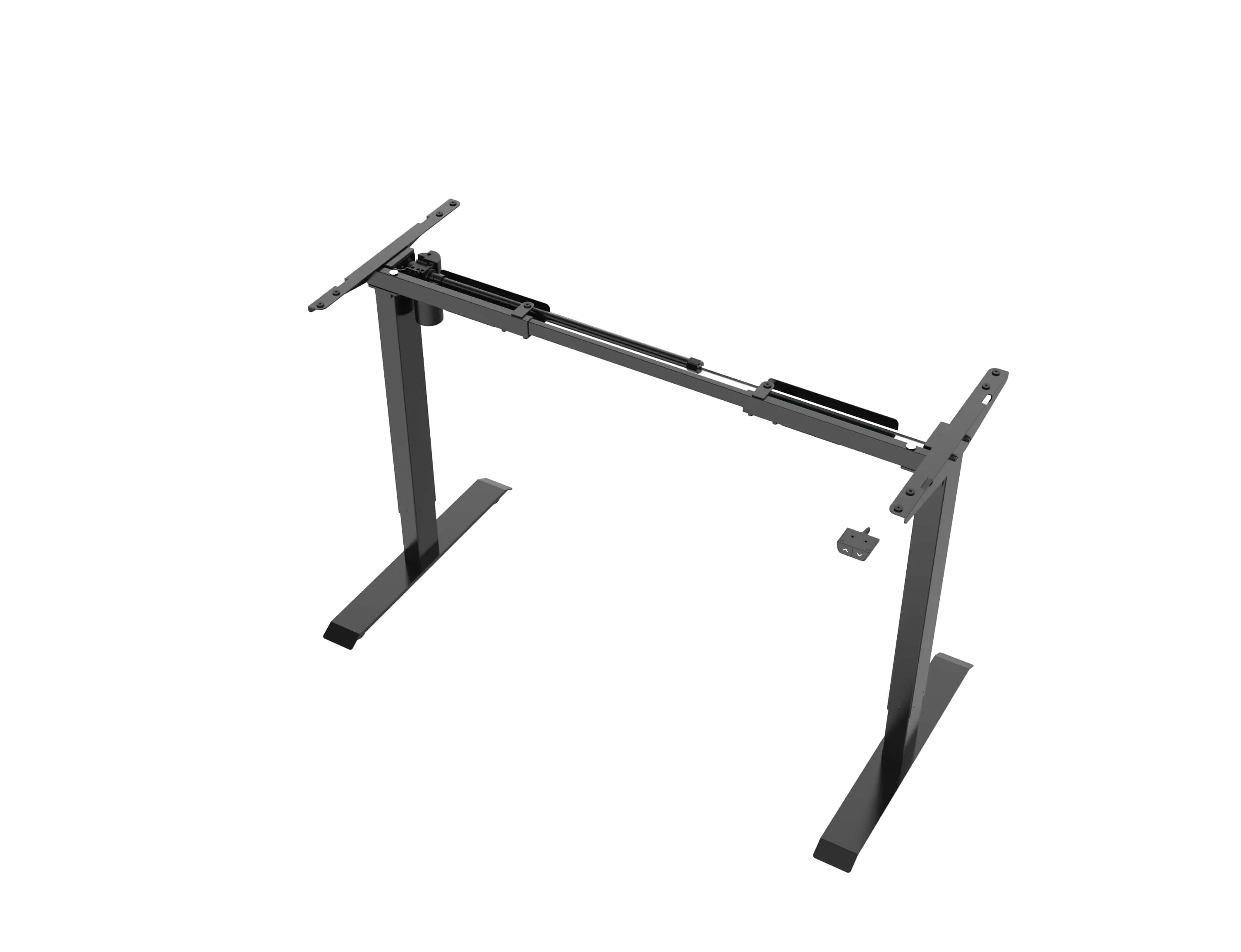 Elektromosan állítható magasságú íróasztal fekete láb, fekete lap 140x70cm (ET114E-N-BLACK/BLACK)