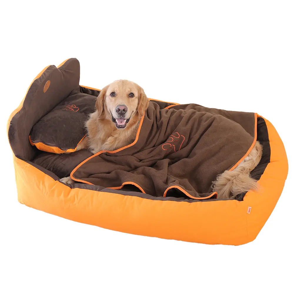 HOOPET kutyafekhely, kutyaágy narancssárga színű L méret (HOOPET-6427-L-ORANGE)