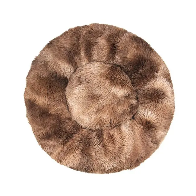 Kutyafekhely, kutyaágy extra puha tarka barna 60cm (KA2002-BROWN-T-60)