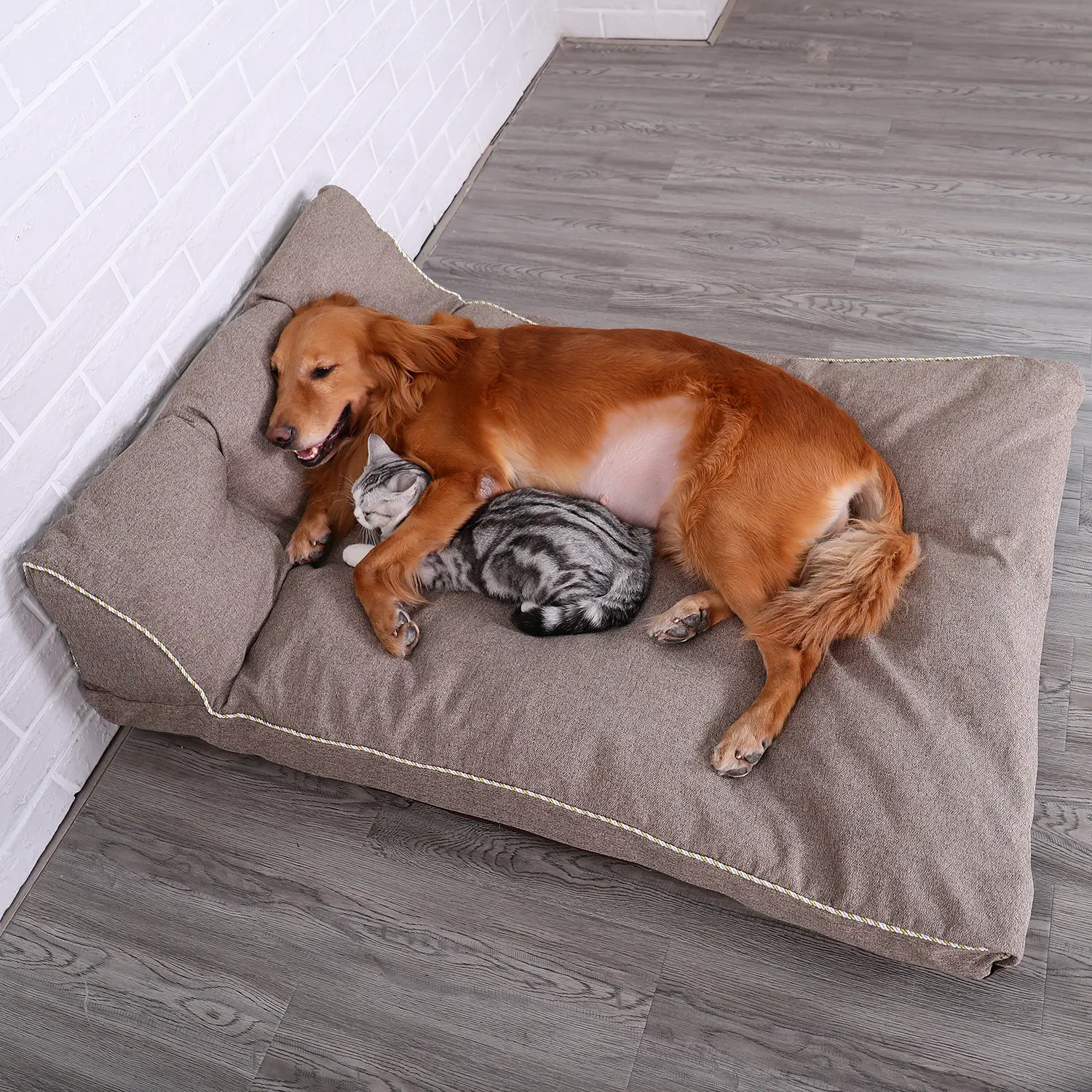 HOOPET Kutyafekhely, kutyaágy Kávébarna színben L méretben (DOG-BED-61072-COFFEE-L)