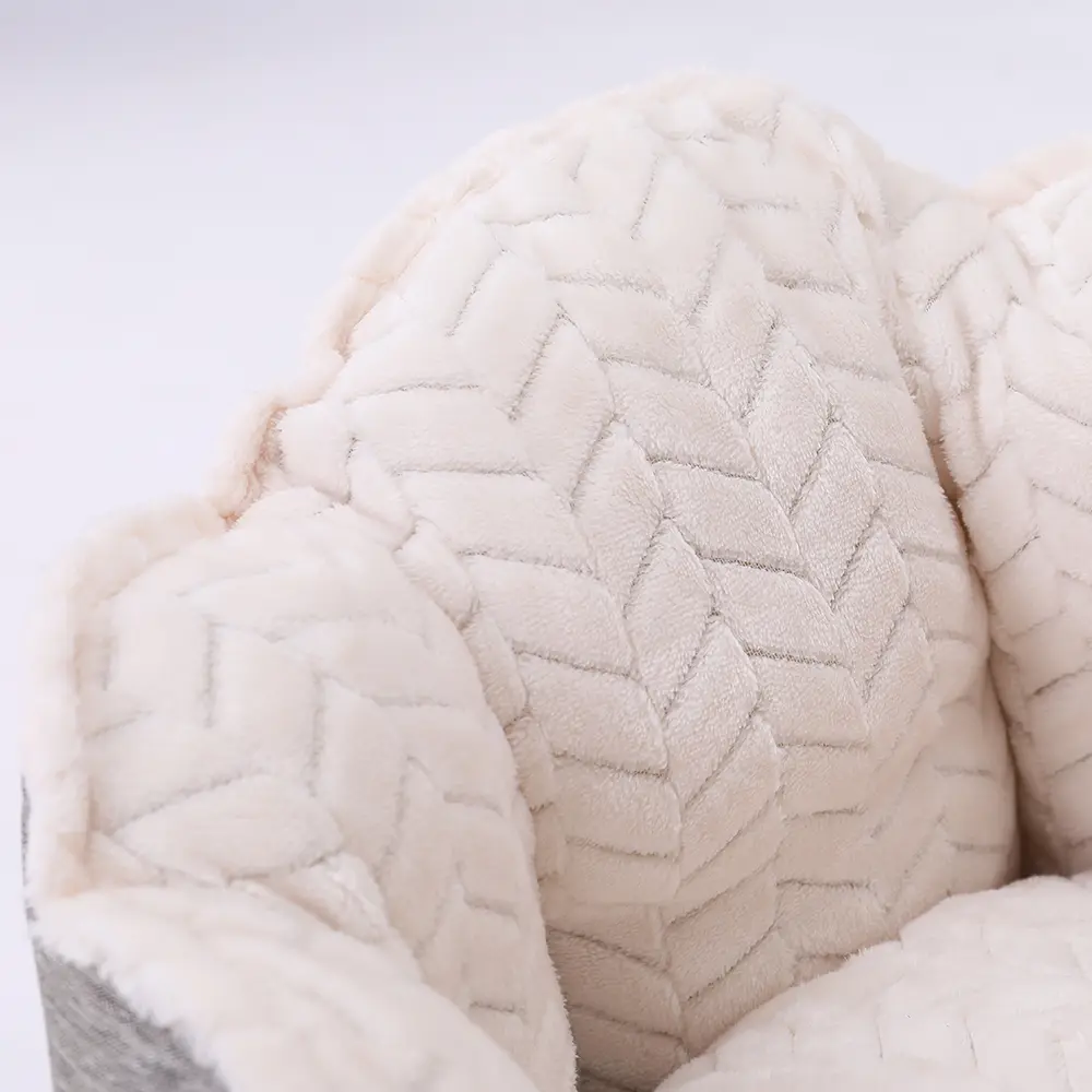HOOPET macskafekhely, macskaágy szükre színben S méret (CAT-BED-GREY-S-6943)