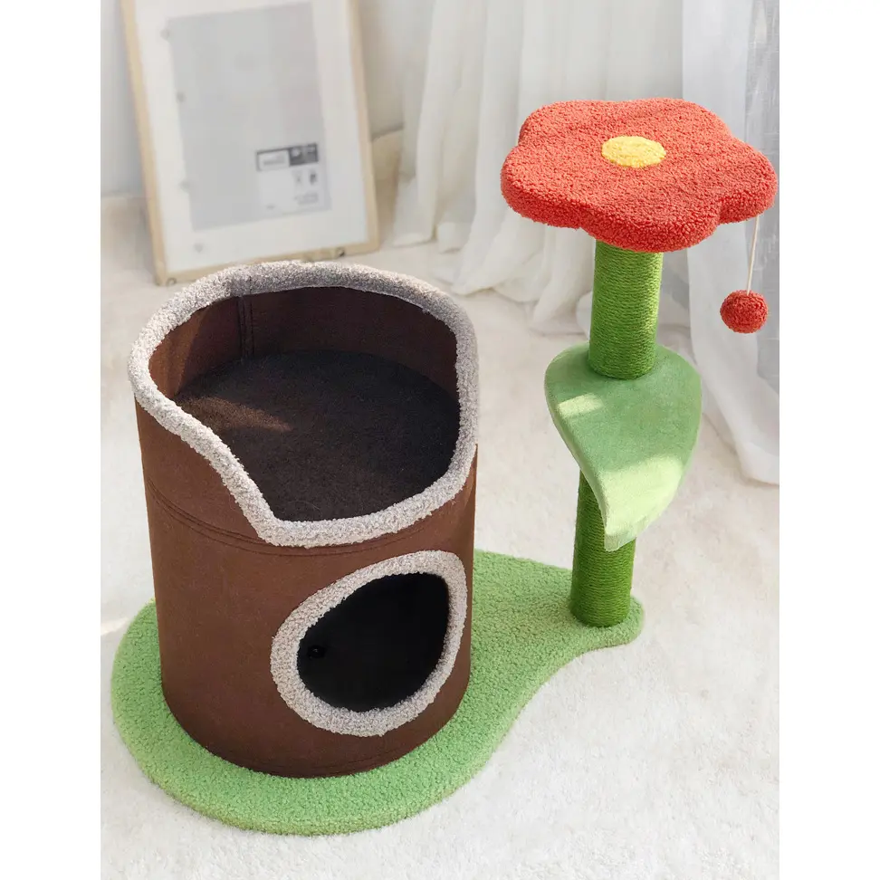 Macskabútor, macskafa, kaparófa kétszintes 56cm S méret (CAT-TREE-2-LAYERS-11-S)