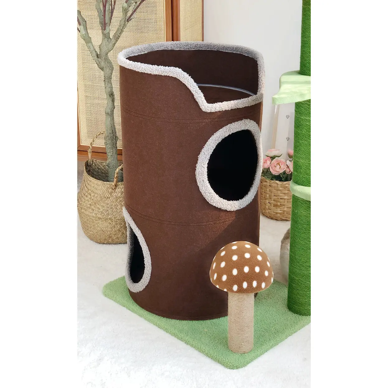 Macskabútor, macskafa, kaparófa kétszintes 82cm L méret (CAT-TREE-2-LAYERS-14-L)
