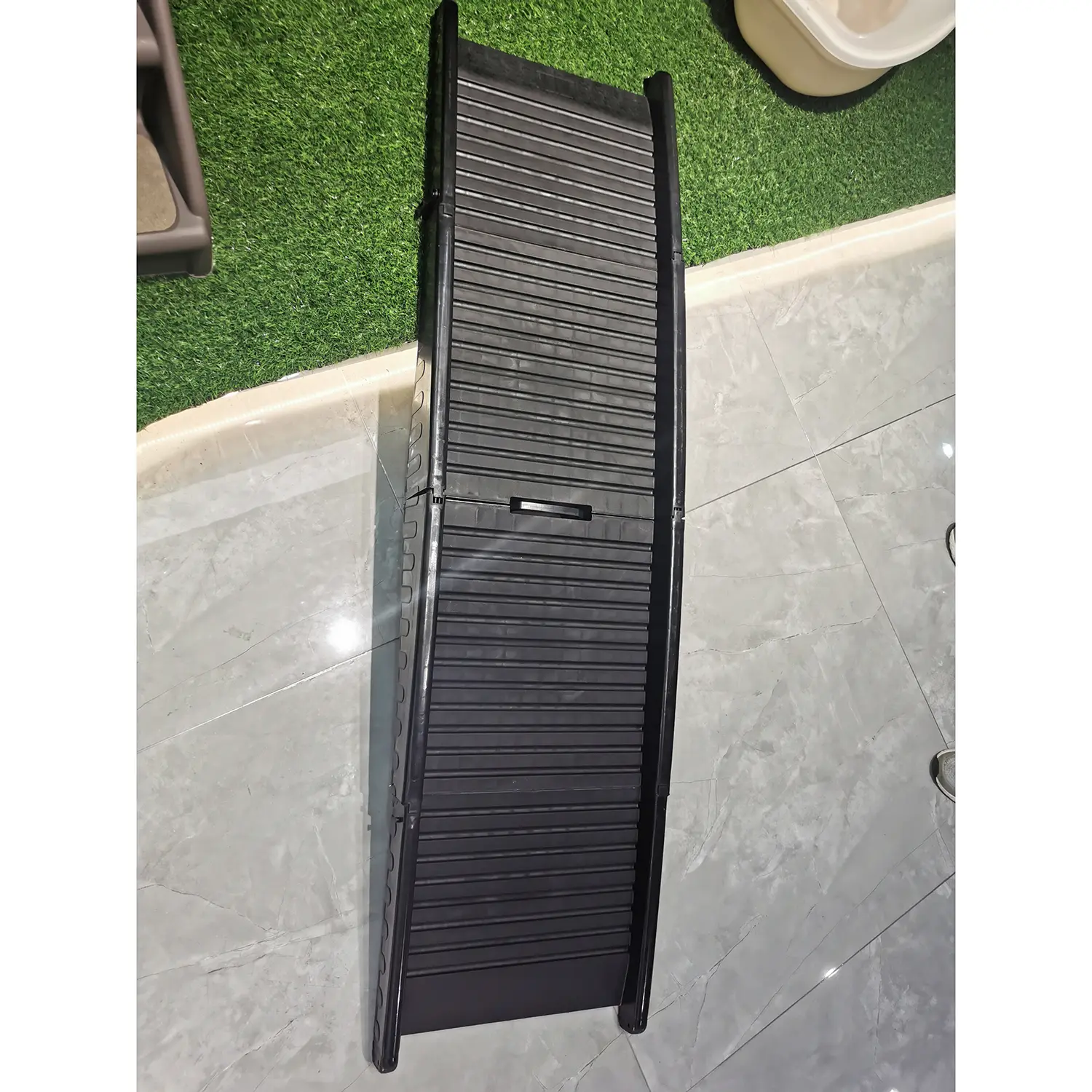 Összecsukható kutyarámpa, rámpa kisállatoknak fekete színben (XDB-440-pet-ladder-black)